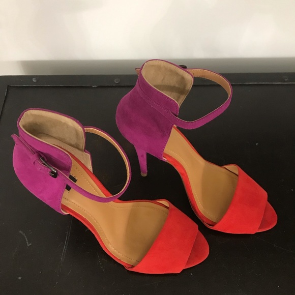 Zara Color Block Heels - Picture 4 of 6